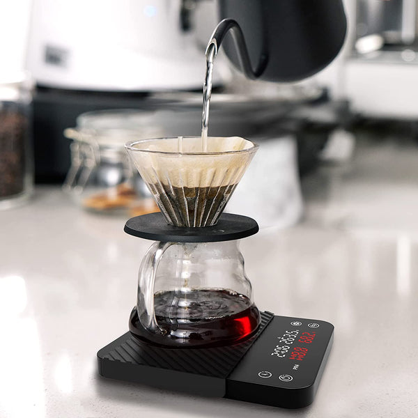 BUPOFYT Digital Coffee Scale with Auto Timer, Mini Drip Espresso & Pour  Over Coffee Scale with Auto Tare, 0.1g/2kg High Precision, Rechargeable