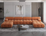 138.6" Wide Velvet Modular Sofa & Chaise