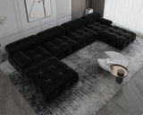 138.6" Wide Velvet Modular Sofa & Chaise