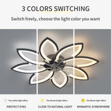 31 in. Flower Shape Remote LED Ceiling Fan