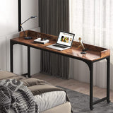 Mobile Overbed Table, Queen Size Computer Desk with Wheels