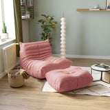 Caterpillar Sofa Lounge Floor Sofa Bean Bag Chair with Ottoman