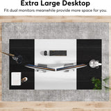 Simple Executive Desk, 70.8" Office Business Desk Computer Writing Table
