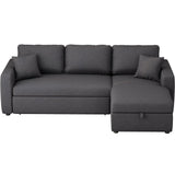 Upholstery Sleeper Sectional with Storage & 2 Tossing