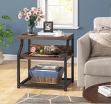 3-Tier End Table, Side Table, Nightstand for Small Space