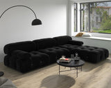 TVF Velvet Reversible Modular Sofa & Chaise