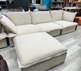 Sectional Sofa 120 BE 4 Seats with an Ottoman