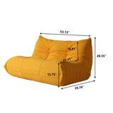 Caterpillar Bean Bag Living room Set (Yellow)