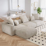 Moda Corduroy Sectional (beige)