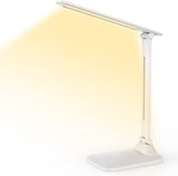LED 台灯、3 级亮度触摸控制台灯、带可调节臂的可调光办公灯、适用于桌面卧室的可折叠台灯... 