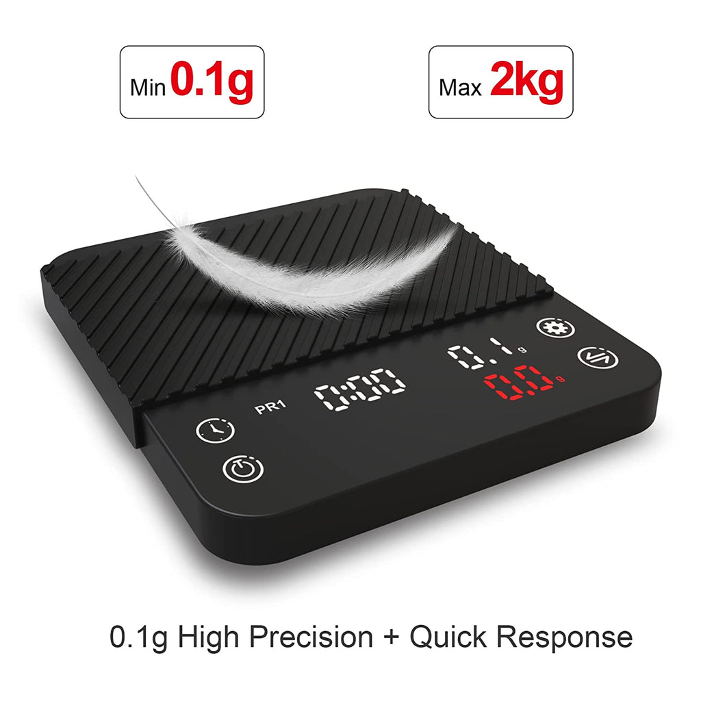 Digital Coffee Scale with Timer for Pour Over and Drip Coffee