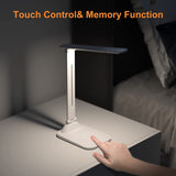 LED Desk Lamp, Touch Control Desk Lamp with 3 Levels Brightness, Dimmable Office Lamp with Adjustable Arm, Foldable Table Desk Lamp for Table Bedroom...