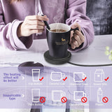 Smart Coffee Mug Warmer with Auto Shut Off for Home Office Desk Use (Black)
