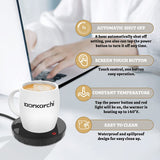Smart Coffee Mug Warmer with Auto Shut Off for Home Office Desk Use (Black)